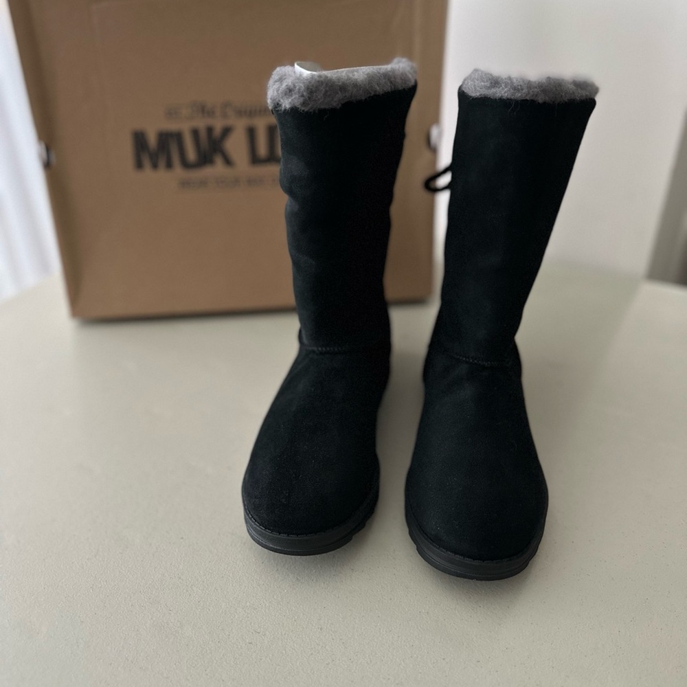NIB Muk Luks Ziggy Rodeo Real Suede Boots